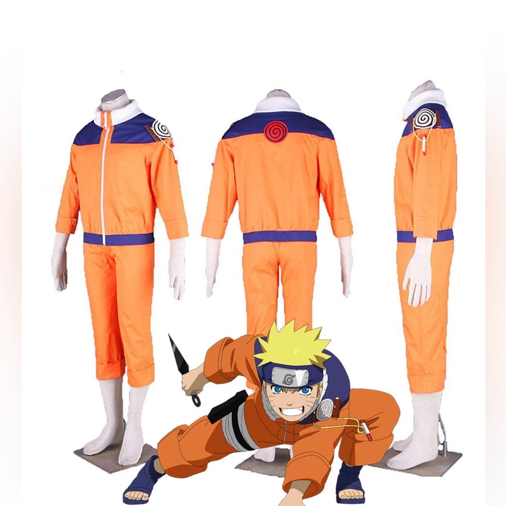 Naruto  kids costume 
Orange and Blue Anime Cosplay Costume
